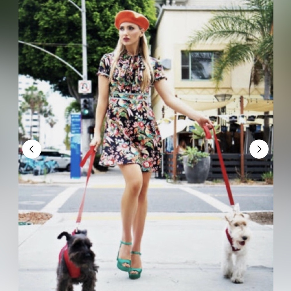 Dalia Macphee Floral Mini Dress - Picture 3 of 7